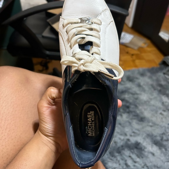 Blue and White Micheal Kors Sneakers - Picture 3 of 14
